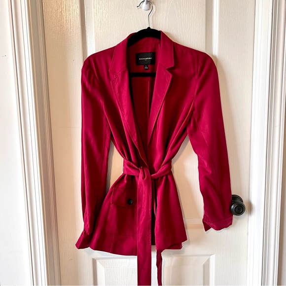 BANANA REPUBLIC Lightweight Longline Belted Open Blazer—SZ. Small - Picture 9 of 11